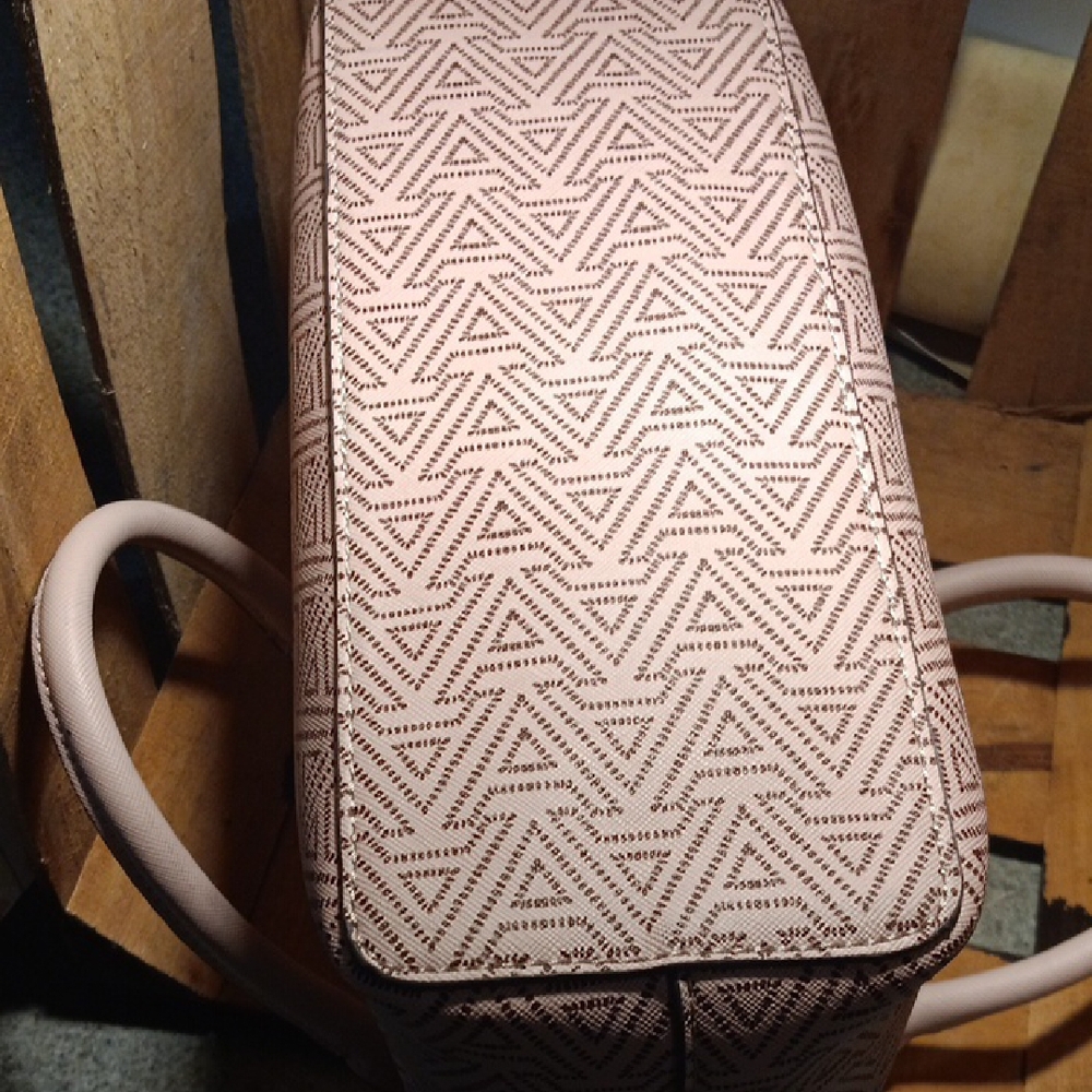 Aldo Pink Geometric Pattern Handbag - image 7